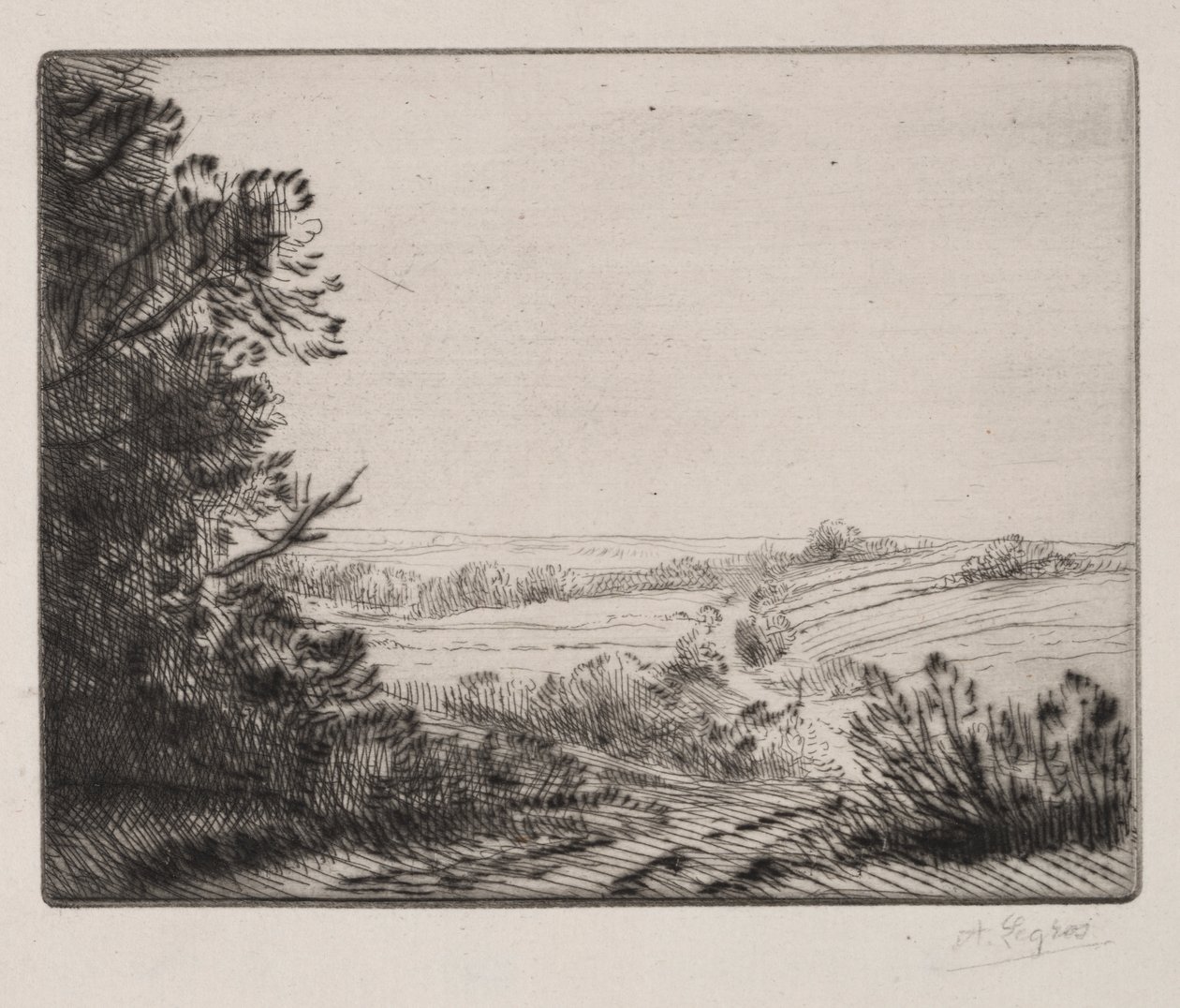 Landskap av Alphonse Legros