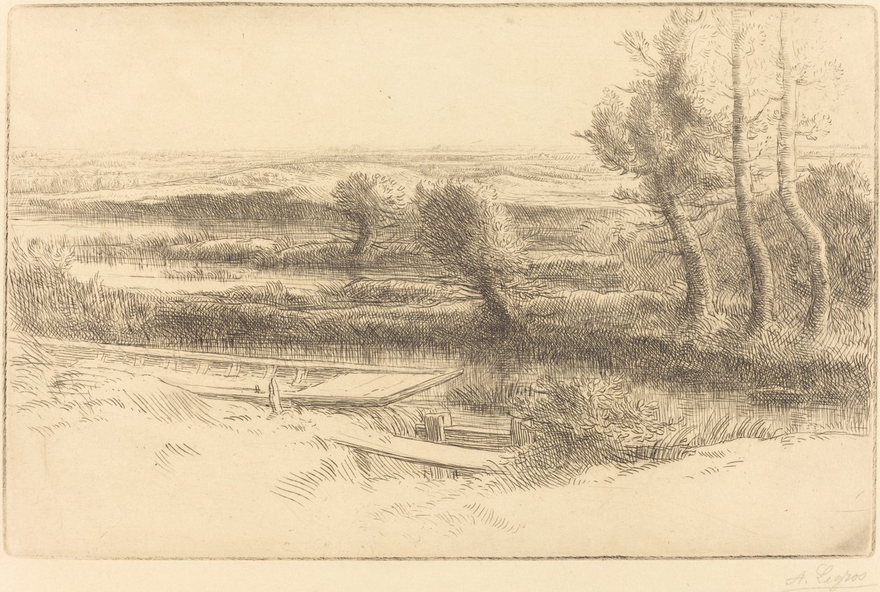 Landskap Landskap. av Alphonse Legros
