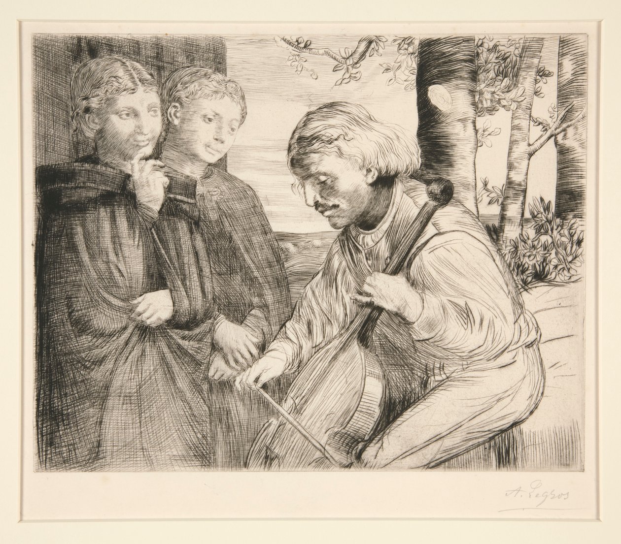Violspelaren av Alphonse Legros
