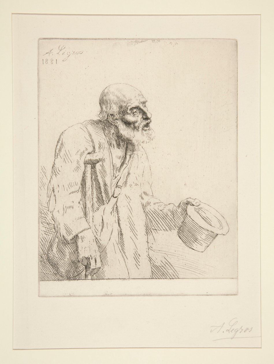 Tiggaren (tiggaren) av Alphonse Legros
