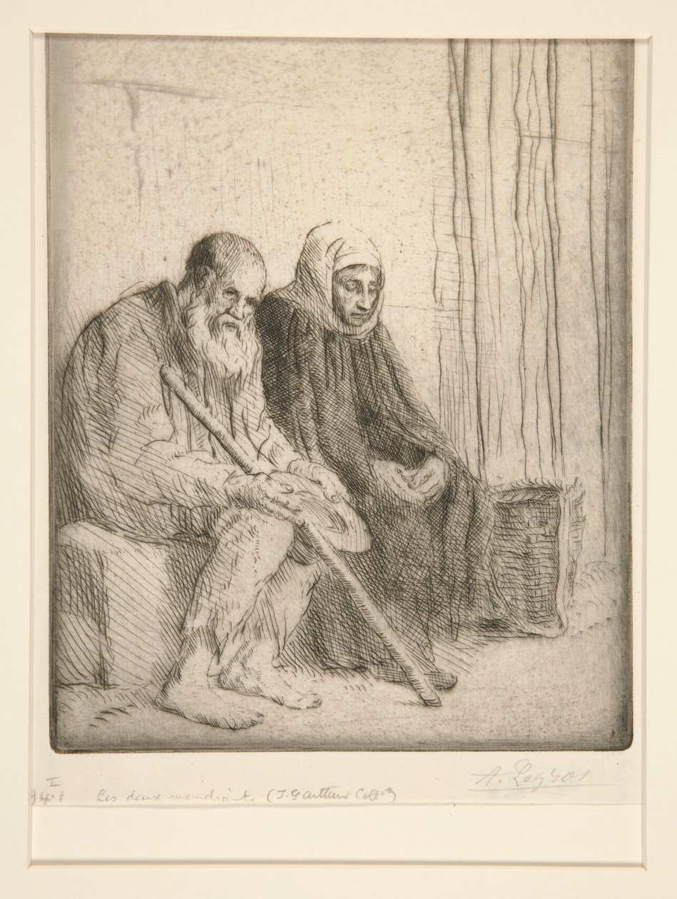 De två tiggarna (Two Beggars) av Alphonse Legros