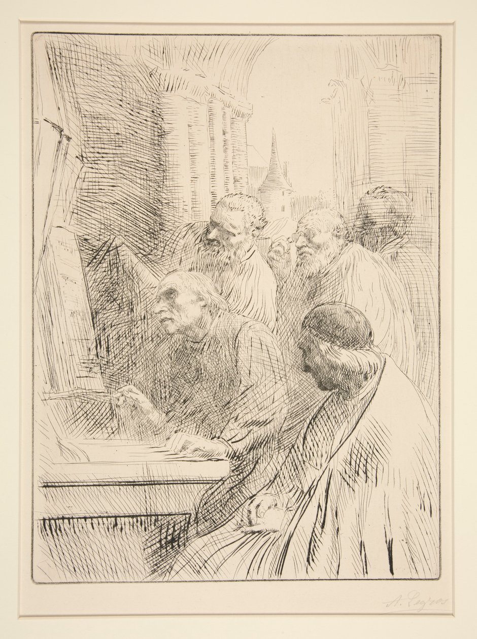 Munkarna vid L av Alphonse Legros