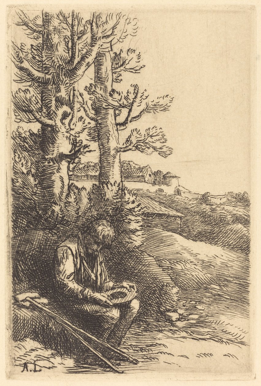 Little Beggar (Den lille tiggaren) av Alphonse Legros