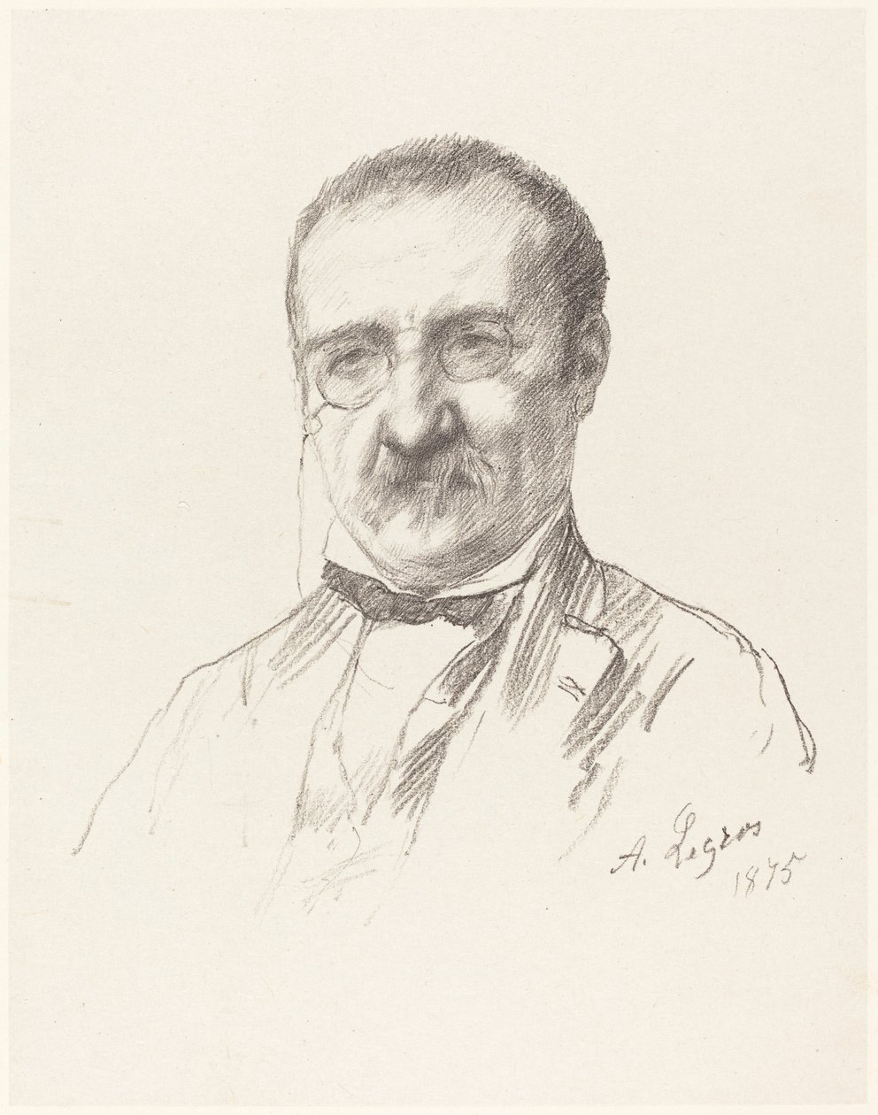 M. Champfleury, 1875. av Alphonse Legros