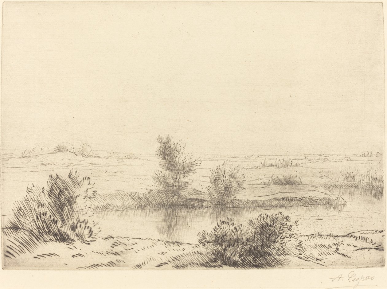 Marsh Marshes. av Alphonse Legros