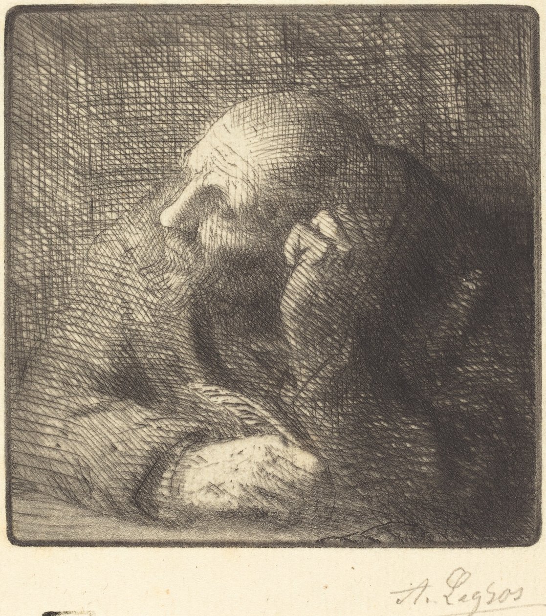 Meditation La meditation. av Alphonse Legros