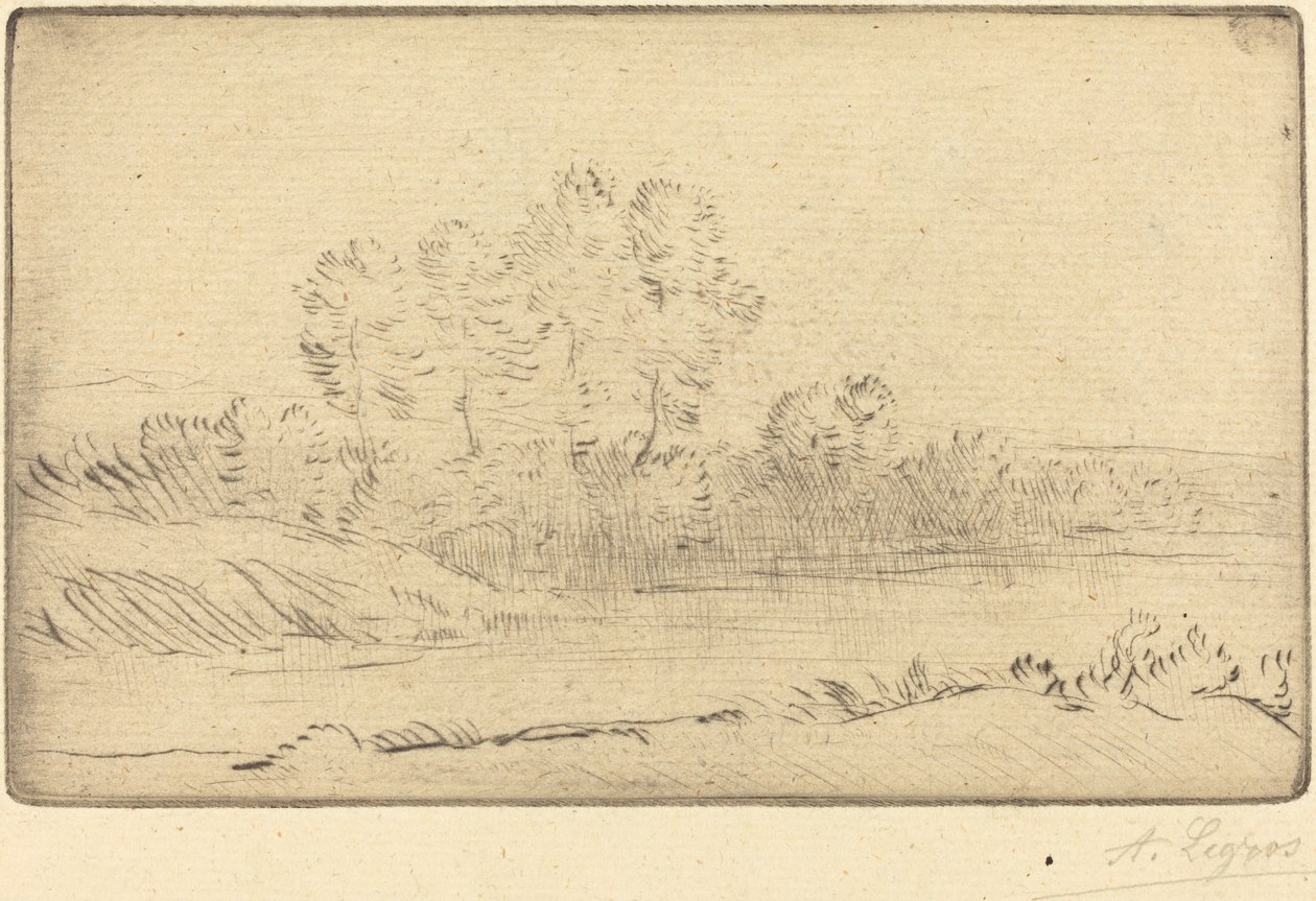 Nära Nortkerque Pres de Nortkerque av Alphonse Legros