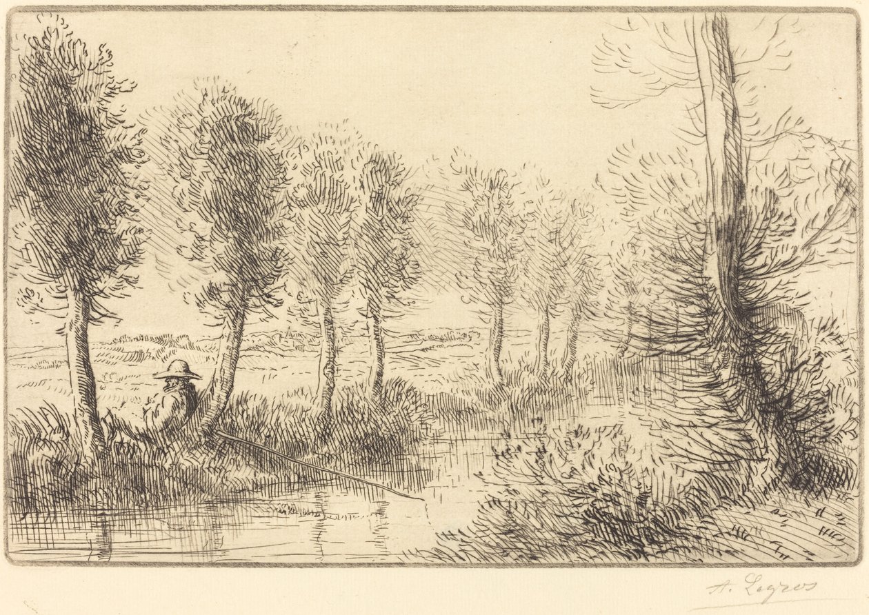 Nära bruket (Pres du moulin) av Alphonse Legros