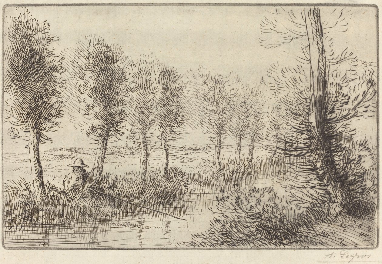 Nära bruket (Pres du moulin) av Alphonse Legros