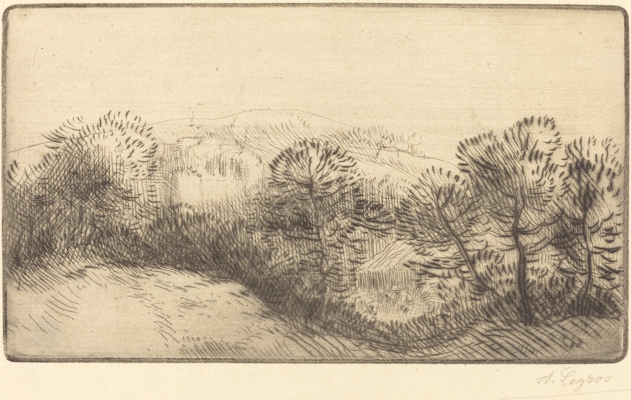 Nära skogen Pres du bois. av Alphonse Legros