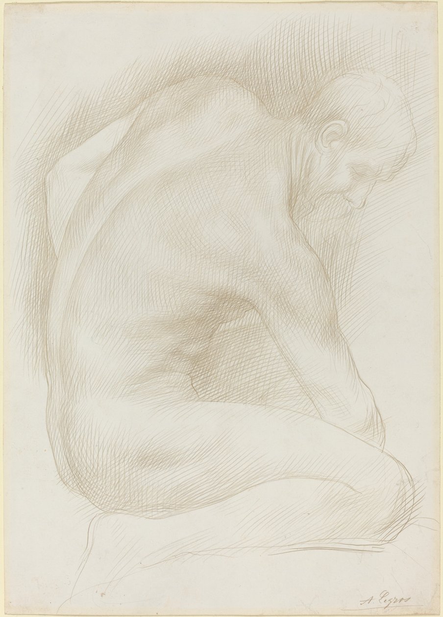 Gammal man. av Alphonse Legros