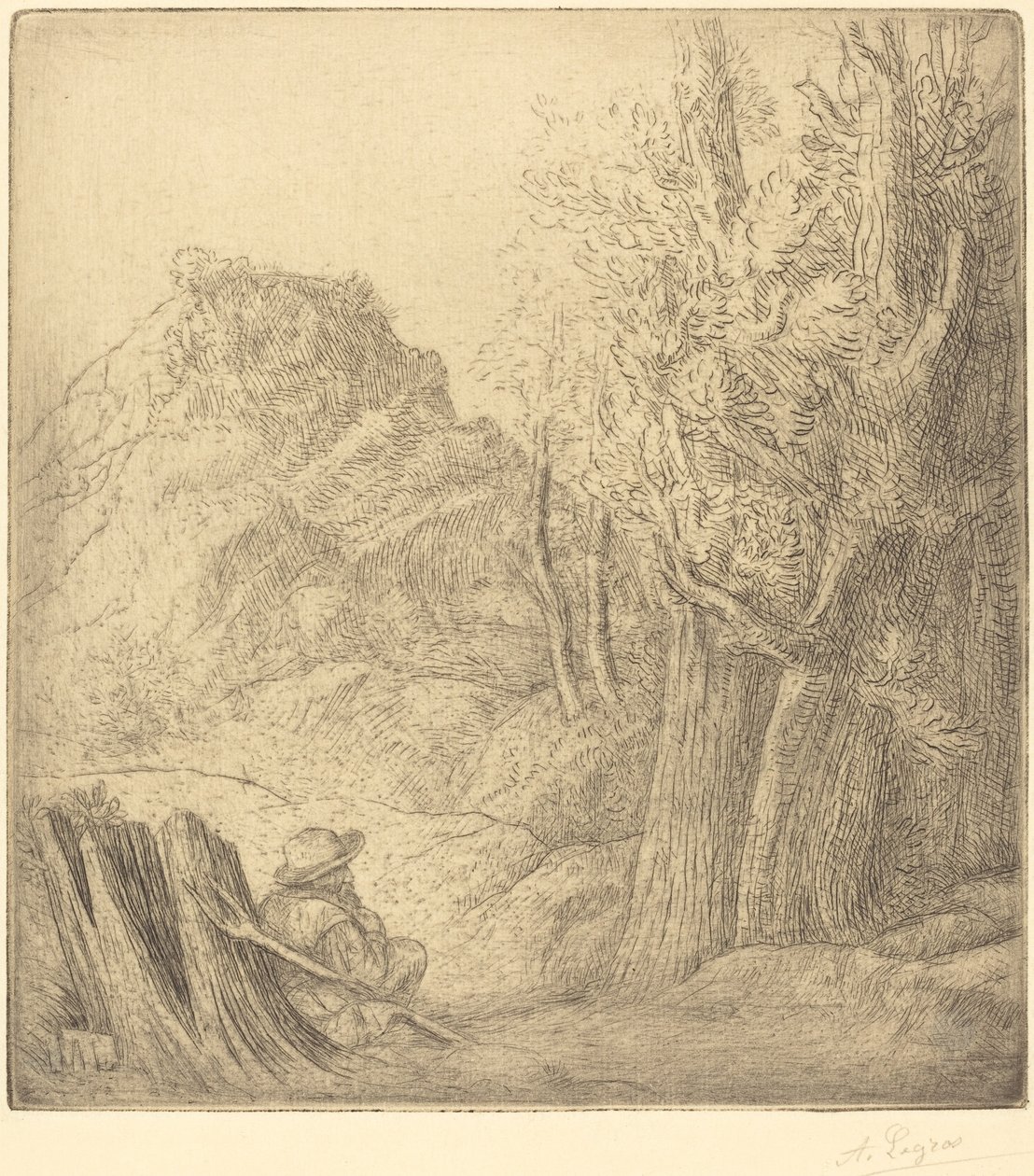 Gamla byn av Alphonse Legros
