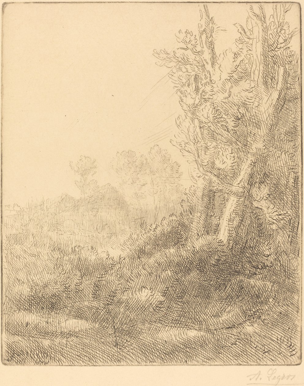 Gamla byn Gamla stan. av Alphonse Legros