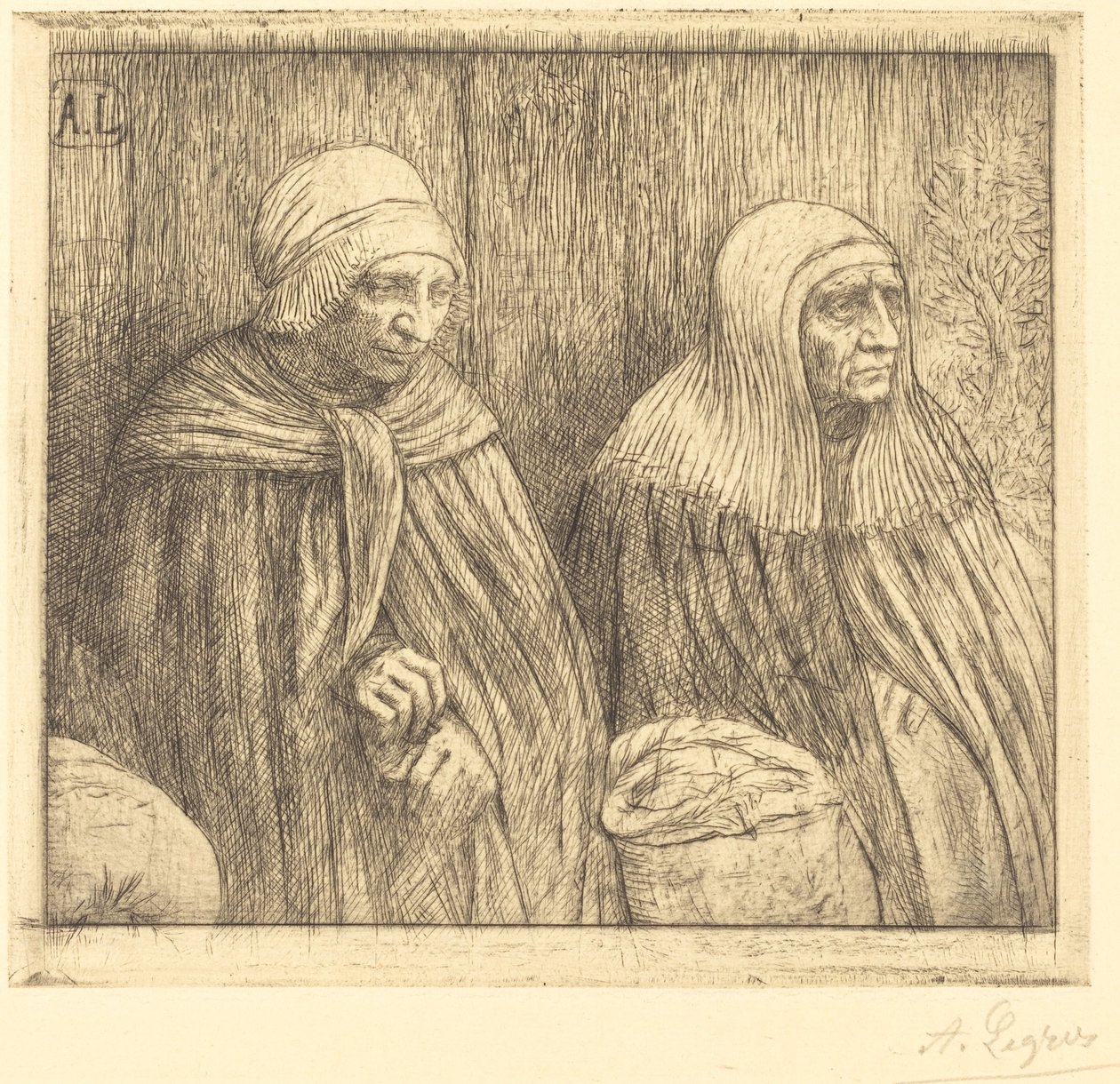 Bönder (bönder) av Alphonse Legros