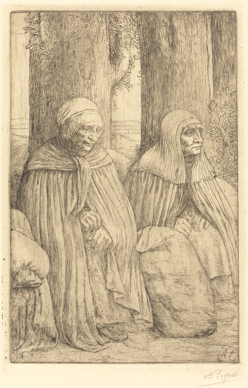 Bönder (bönder) av Alphonse Legros