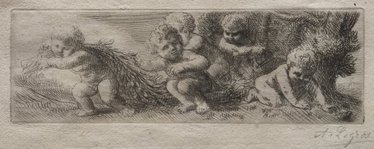 Tallrik för toppen av stiftlådan. av Alphonse Legros