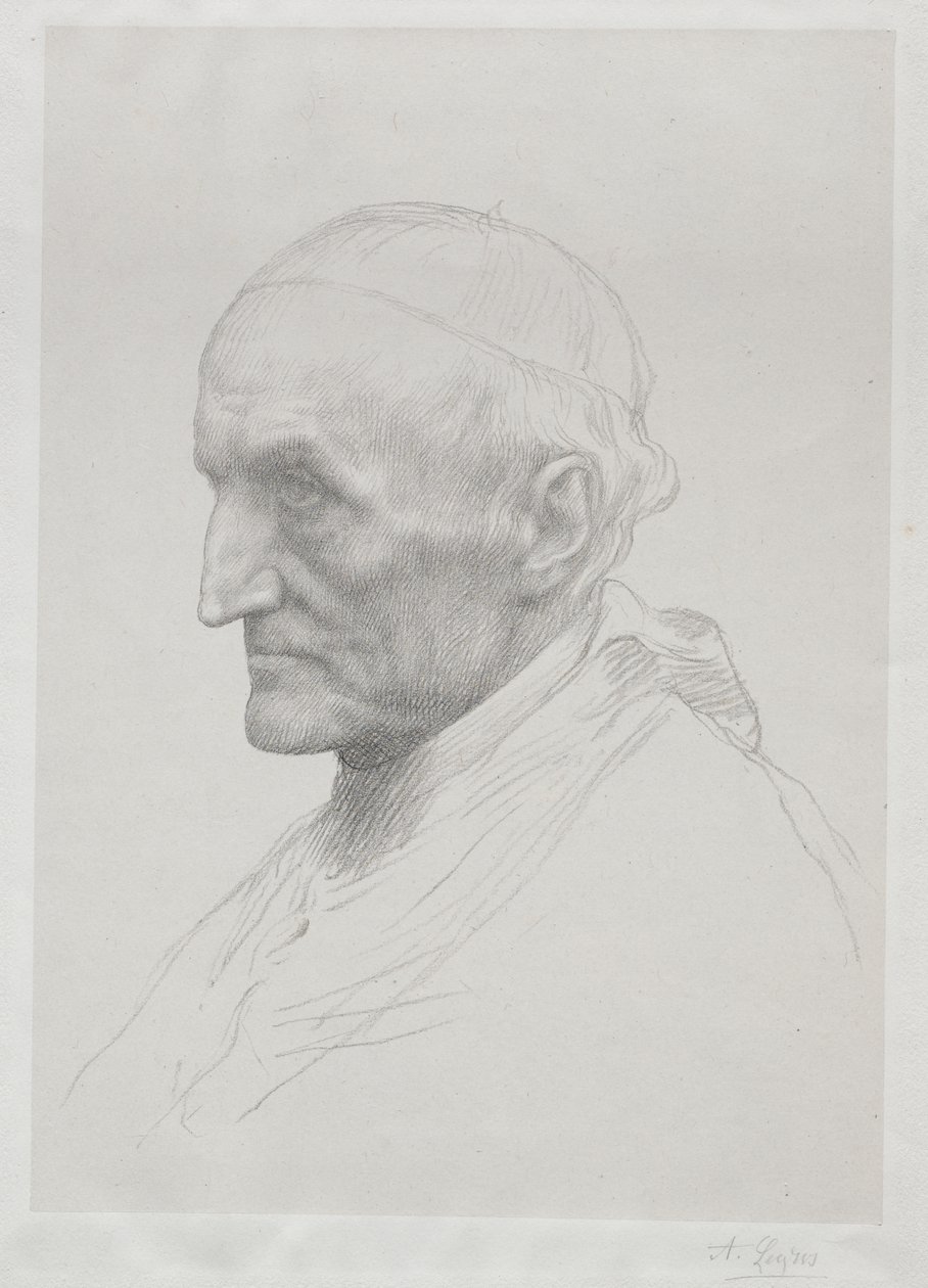 Porträtt av kardinal Manning (andra plattan) av Alphonse Legros