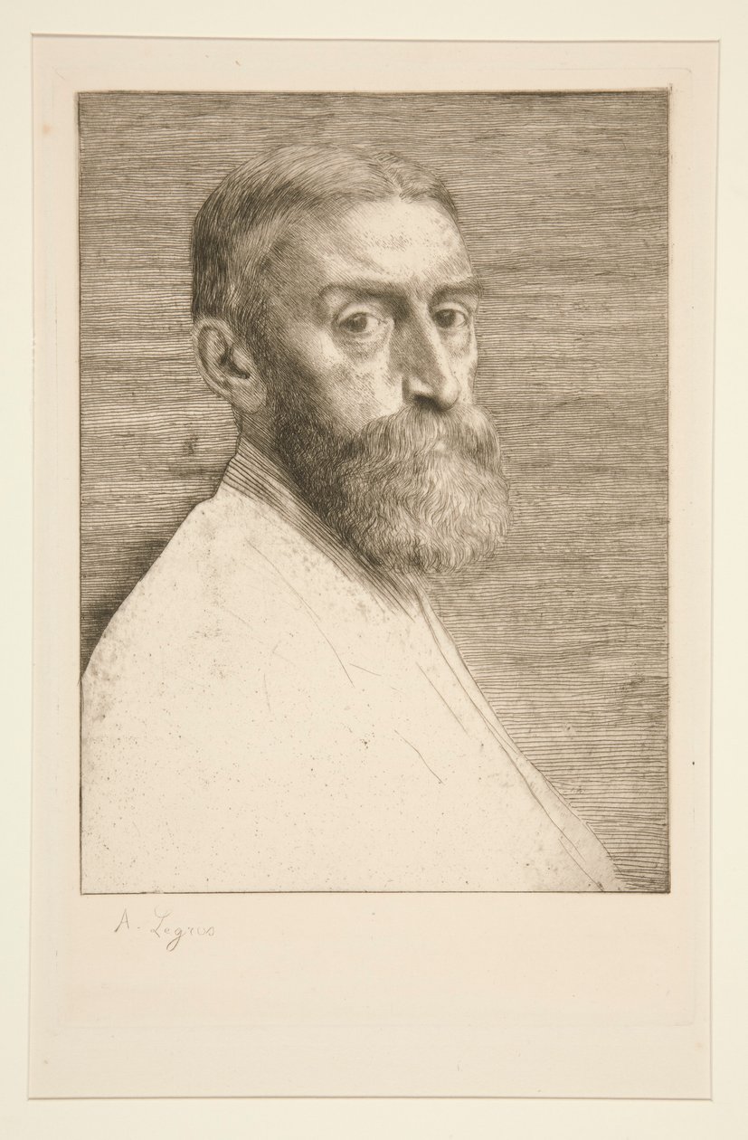Porträtt av E.J. Poynter, Esq. av Alphonse Legros