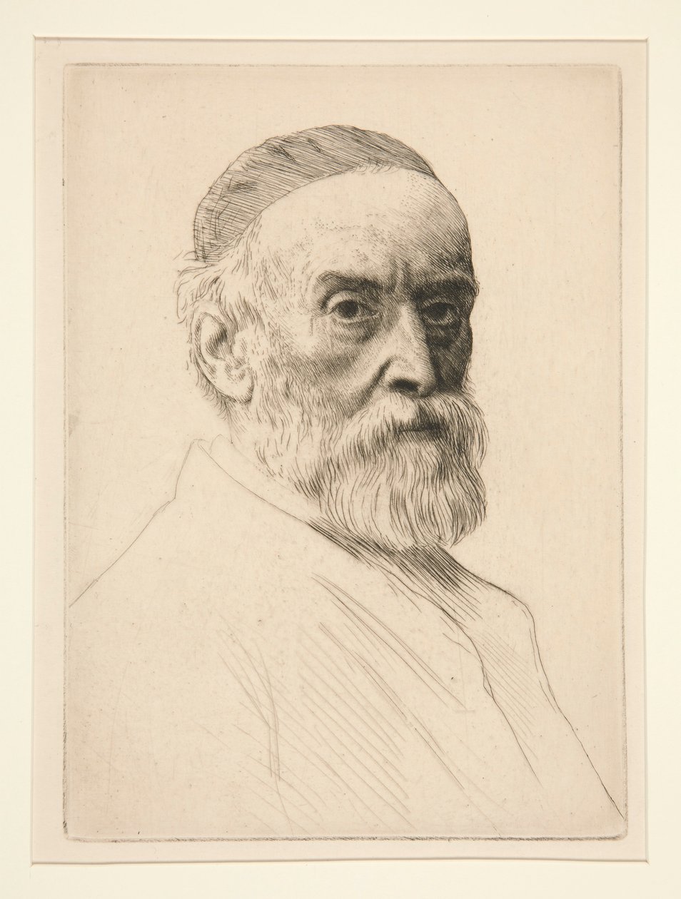 Porträtt av G.F. Watt (R.A.) av Alphonse Legros