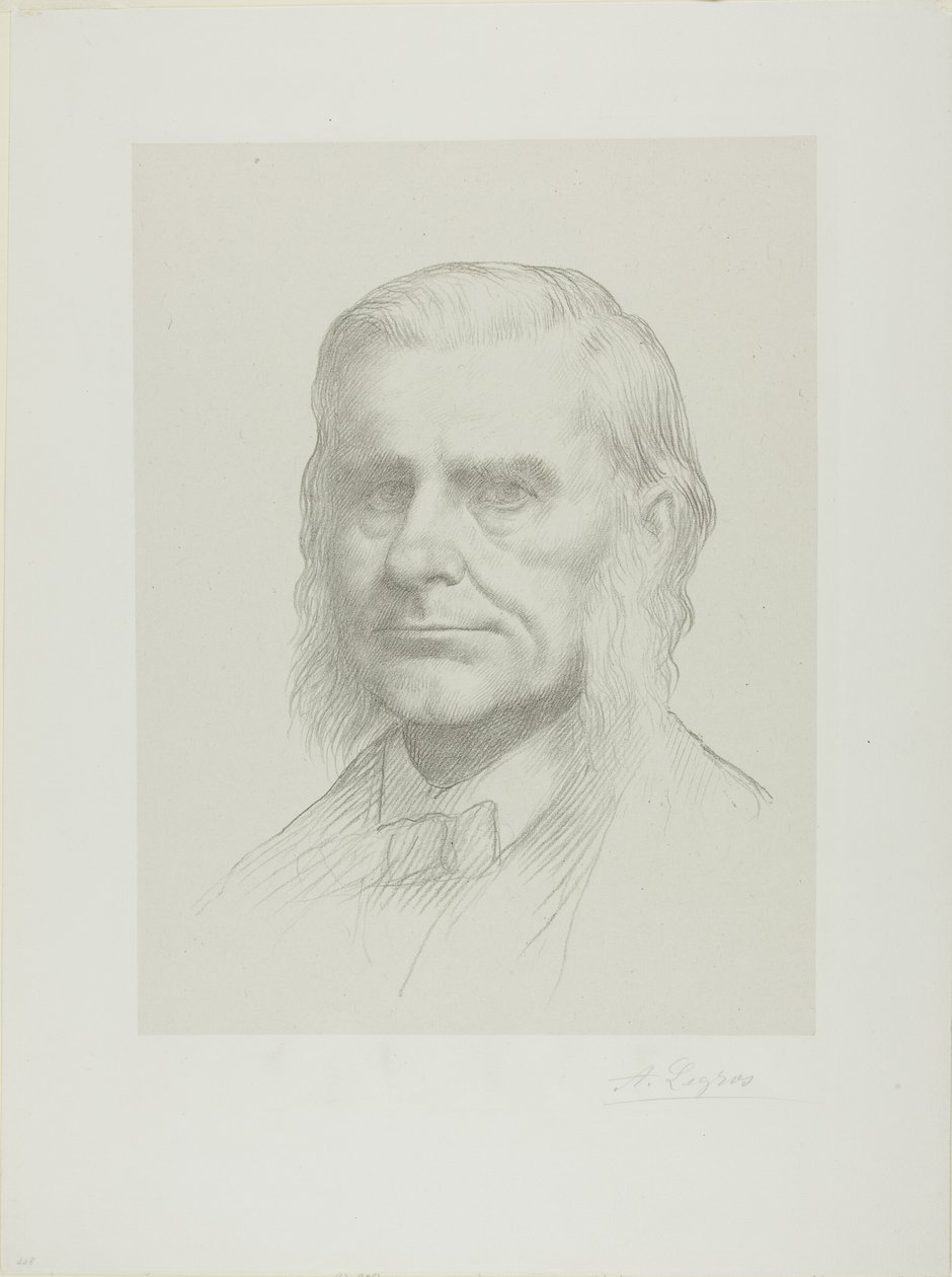 Porträtt av professor Huxley av Alphonse Legros