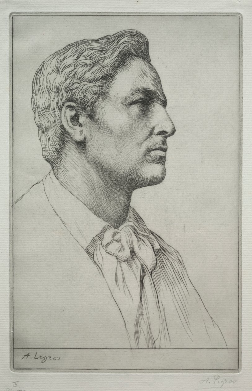 Porträtt av Sir Charles Holroyd av Alphonse Legros