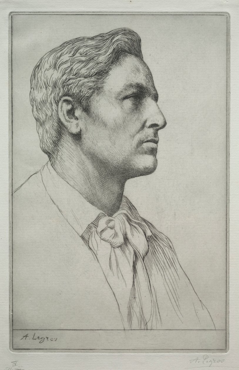 Porträtt av Sir Charles Holroyd. av Alphonse Legros