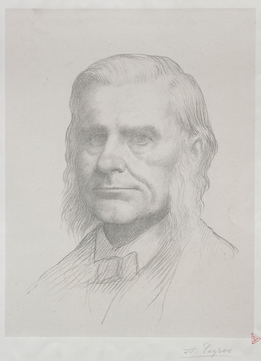 Porträtt av Thomas Huxley (2nd Plate) av Alphonse Legros