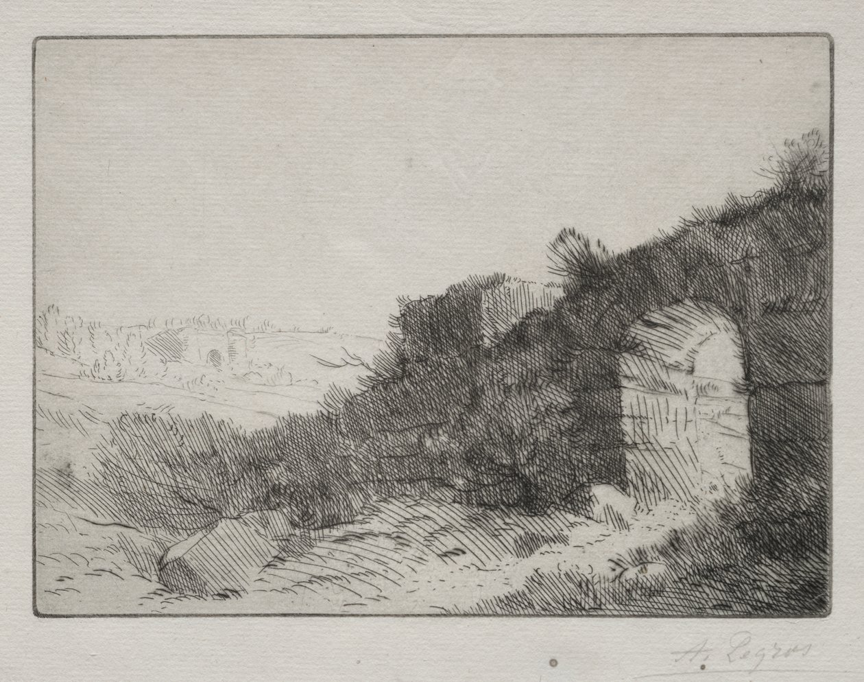 romerska ruiner av Alphonse Legros