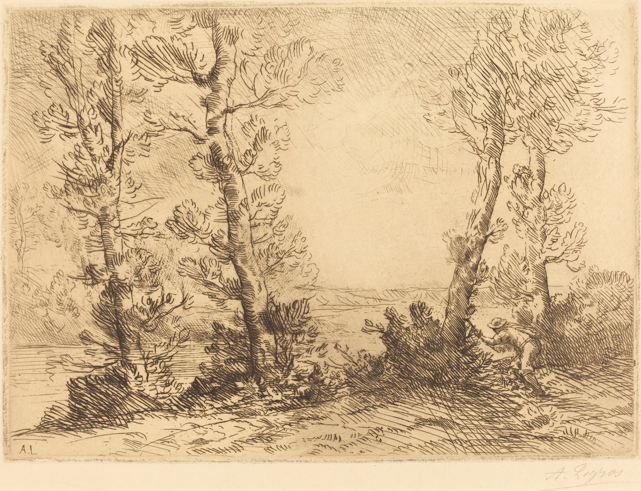 Laxfiskare av Alphonse Legros