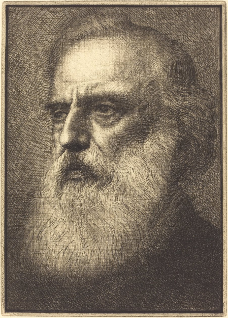 Självporträtt, 4:e plattan. av Alphonse Legros