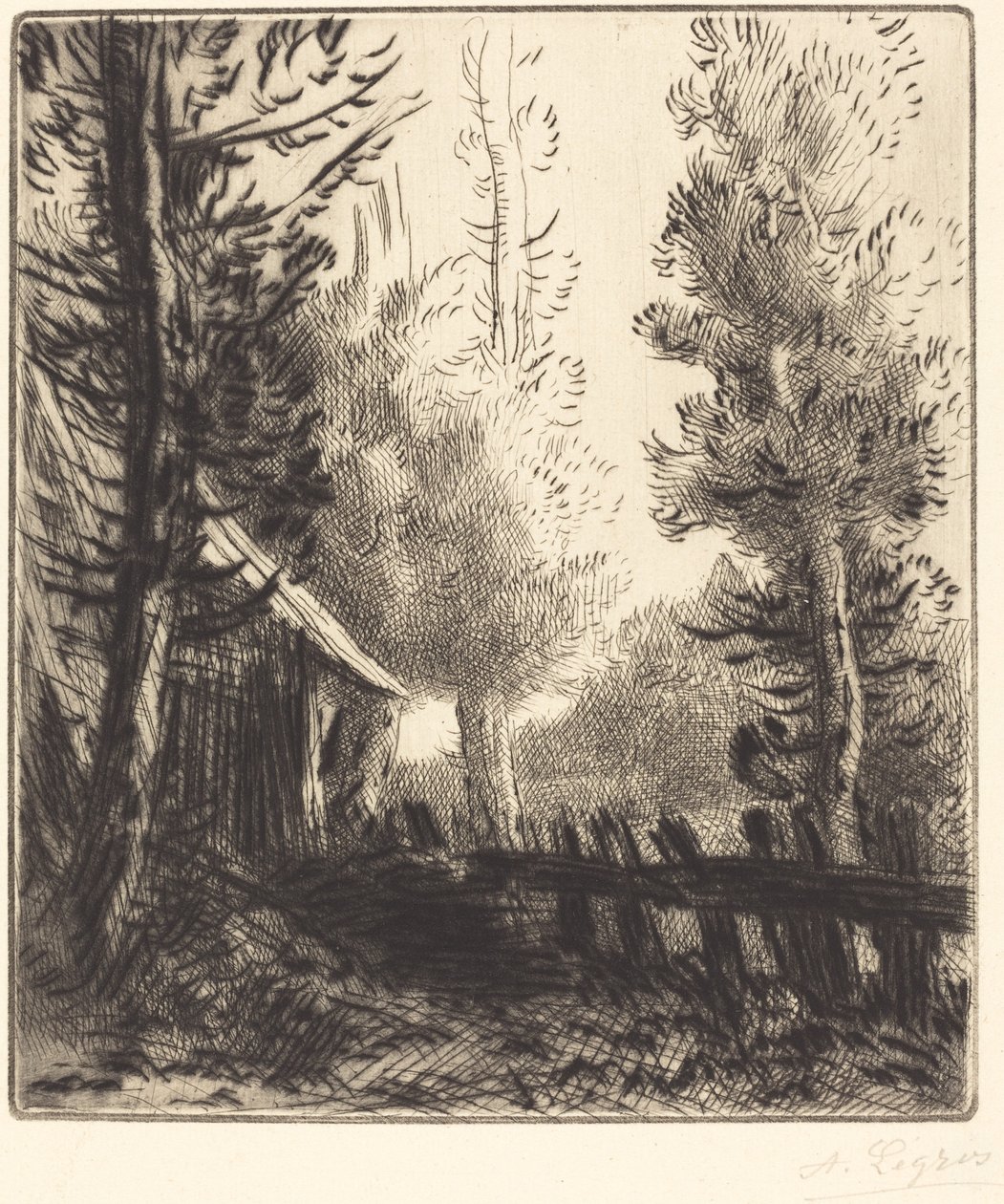 Shed (Le hangar) av Alphonse Legros