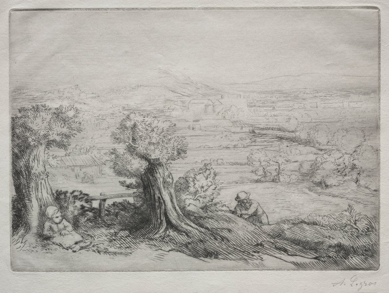 Souvenir av en dal i Bourgogne av Alphonse Legros