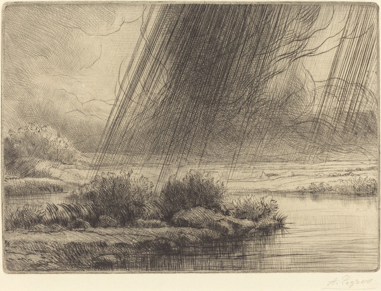 Storm En storm. av Alphonse Legros