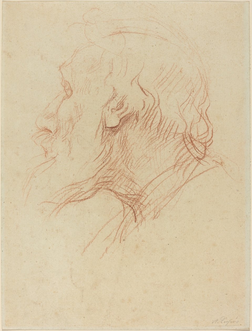 Studie av en tiggare av Alphonse Legros