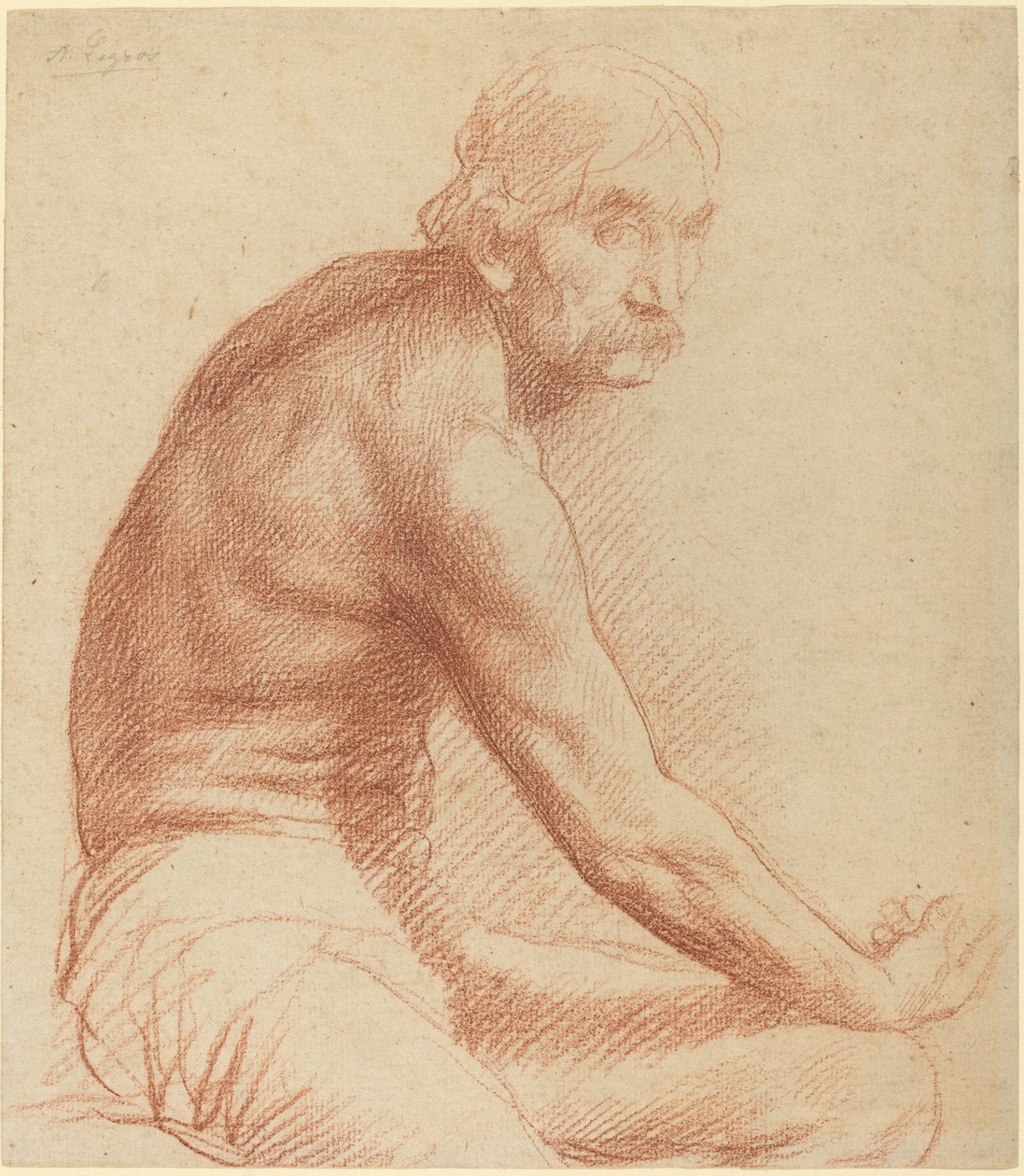 Studie av en grek av Alphonse Legros