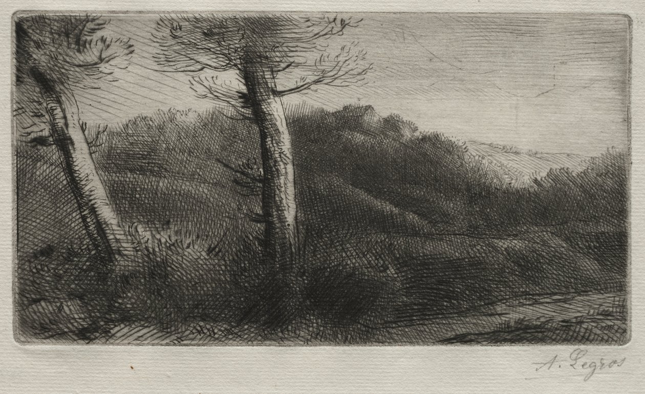 Solnedgång av Alphonse Legros