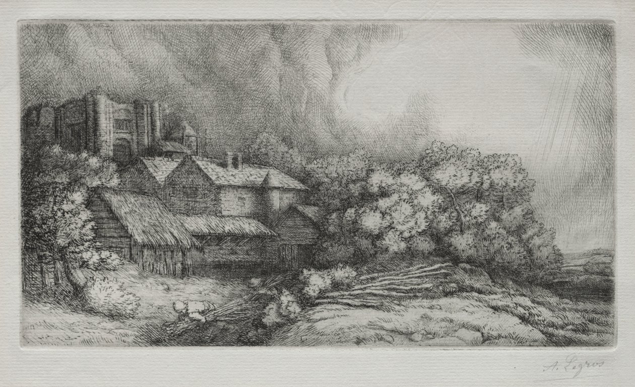Abbey Farm av Alphonse Legros