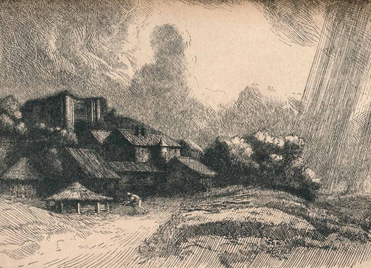 Abbey Farm, c1893 av Alphonse Legros