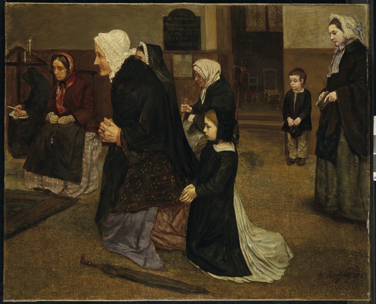 Angelus, 1859 av Alphonse Legros