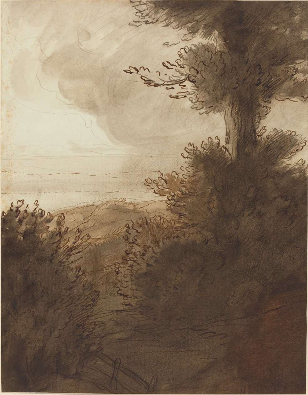 Det stora trädet. av Alphonse Legros
