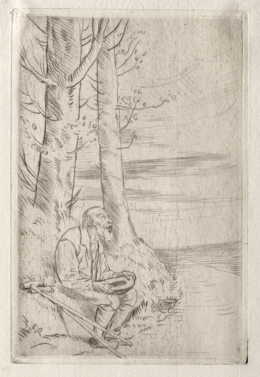 Den blinde tiggaren. av Alphonse Legros