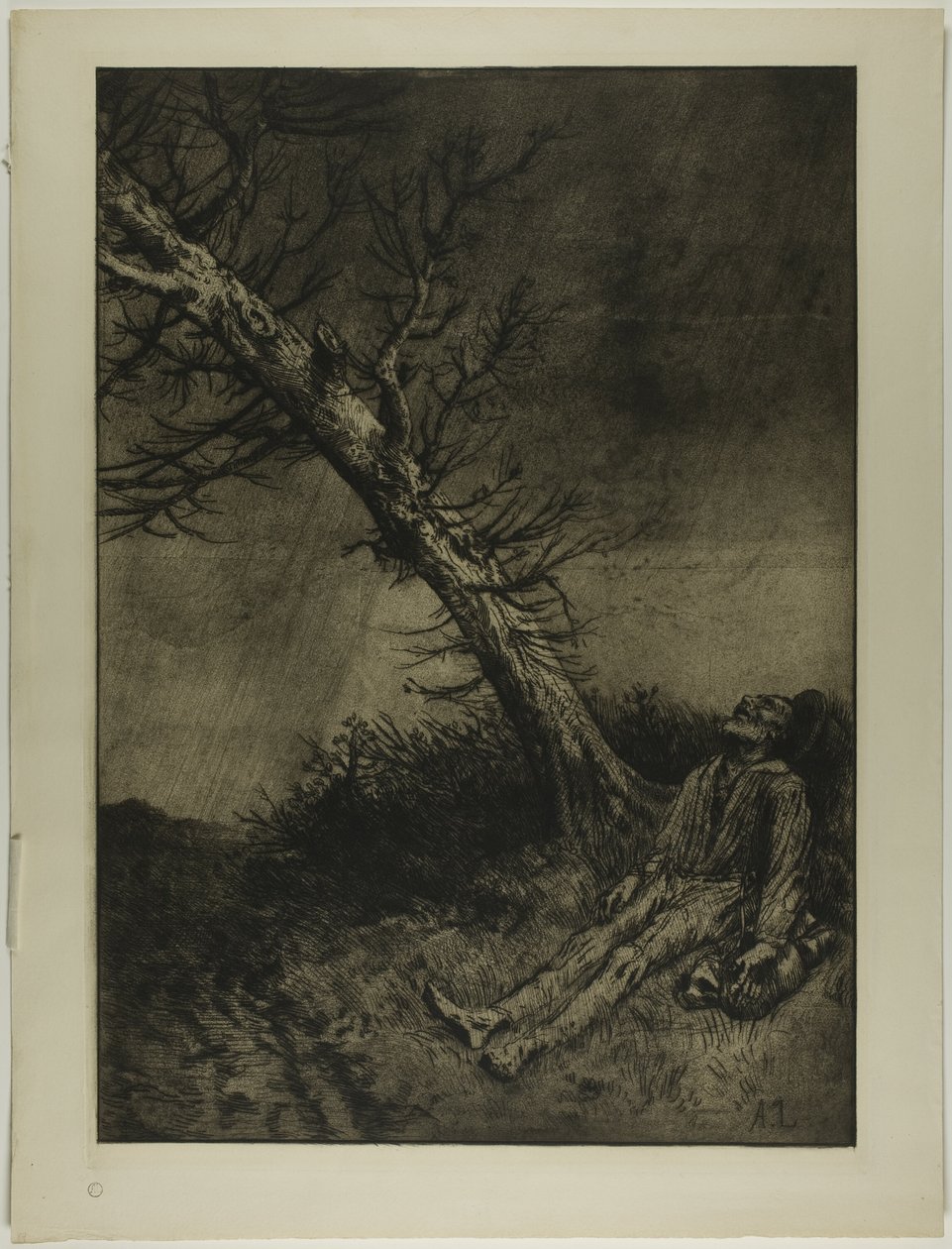 Vagabondens död av Alphonse Legros