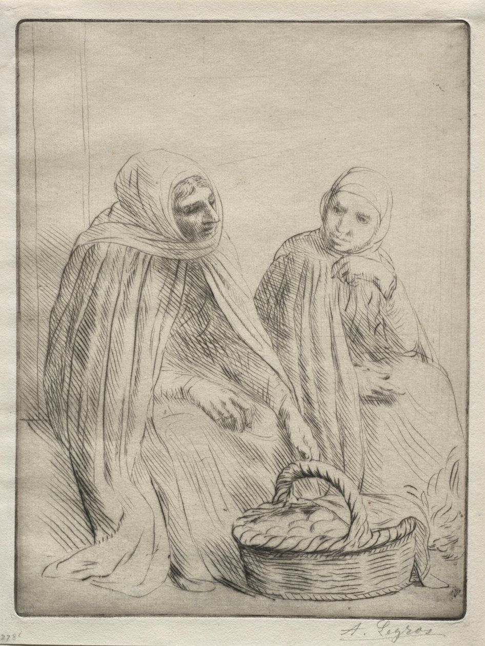 Ägghandlarna 1:a tallriken. av Alphonse Legros