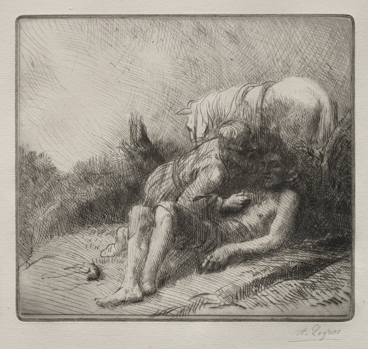 Den barmhärtige samariten av Alphonse Legros