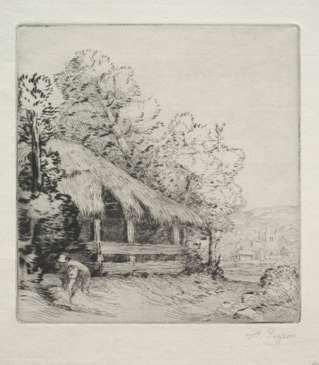 The Little Shed Le Petit Hangar. av Alphonse Legros