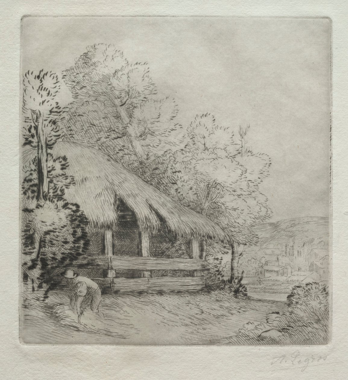 The Little Shed Le Petit Hangar. av Alphonse Legros