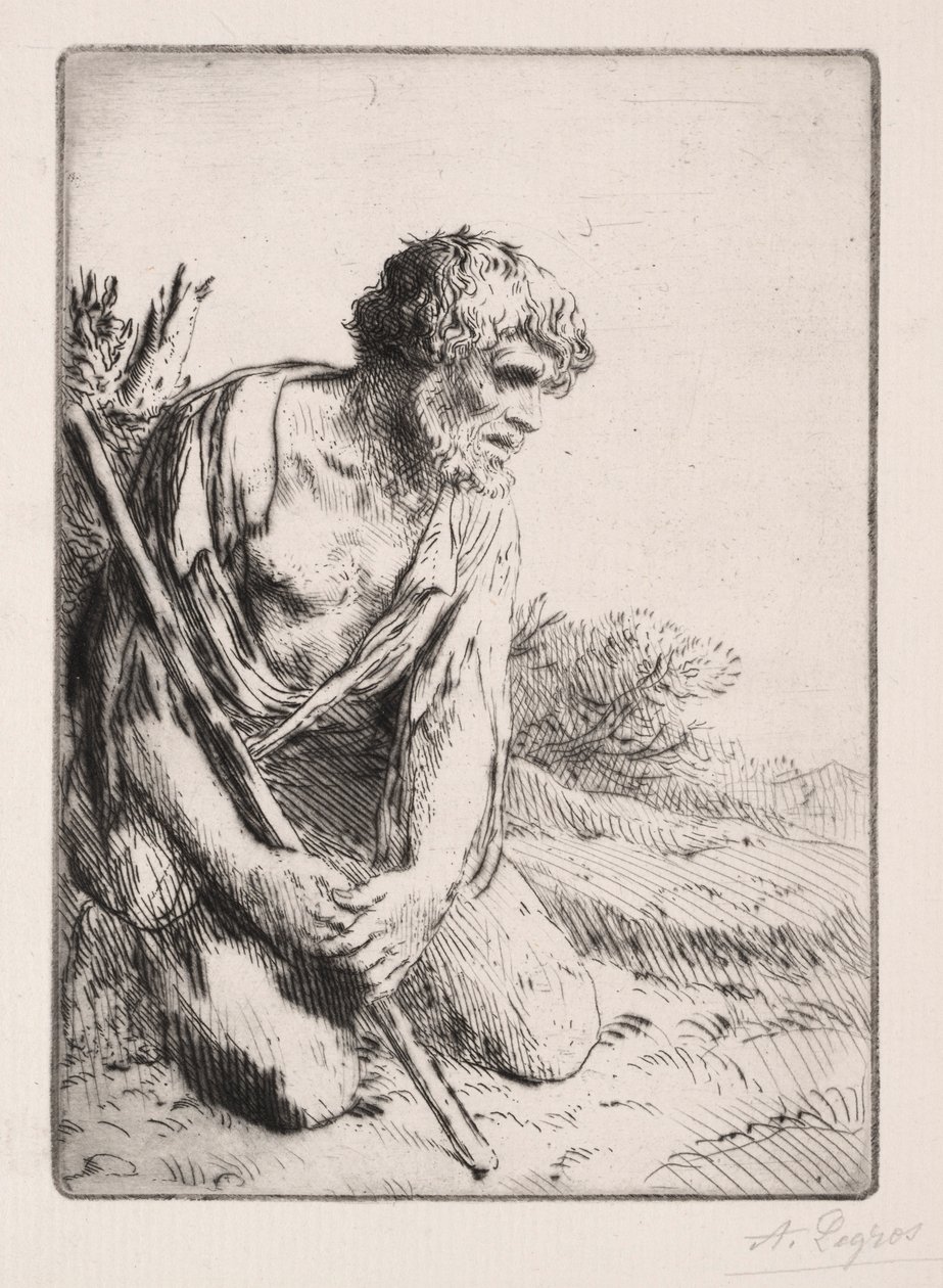 Den förlorade sonen 3:e tallriken. av Alphonse Legros