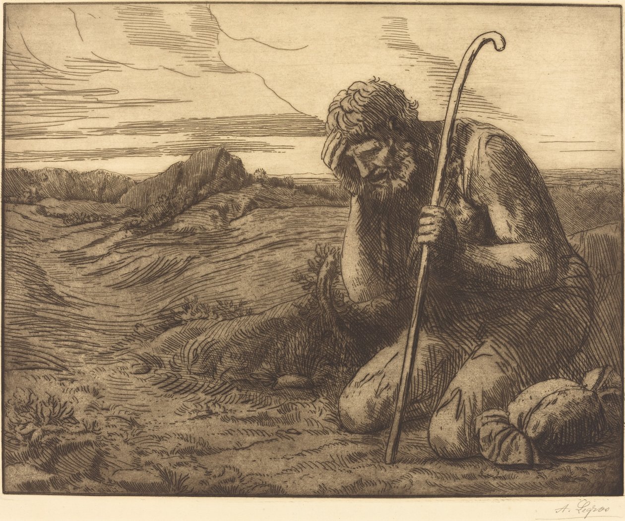 Den förlorade sonen, 6:e plattan av Alphonse Legros