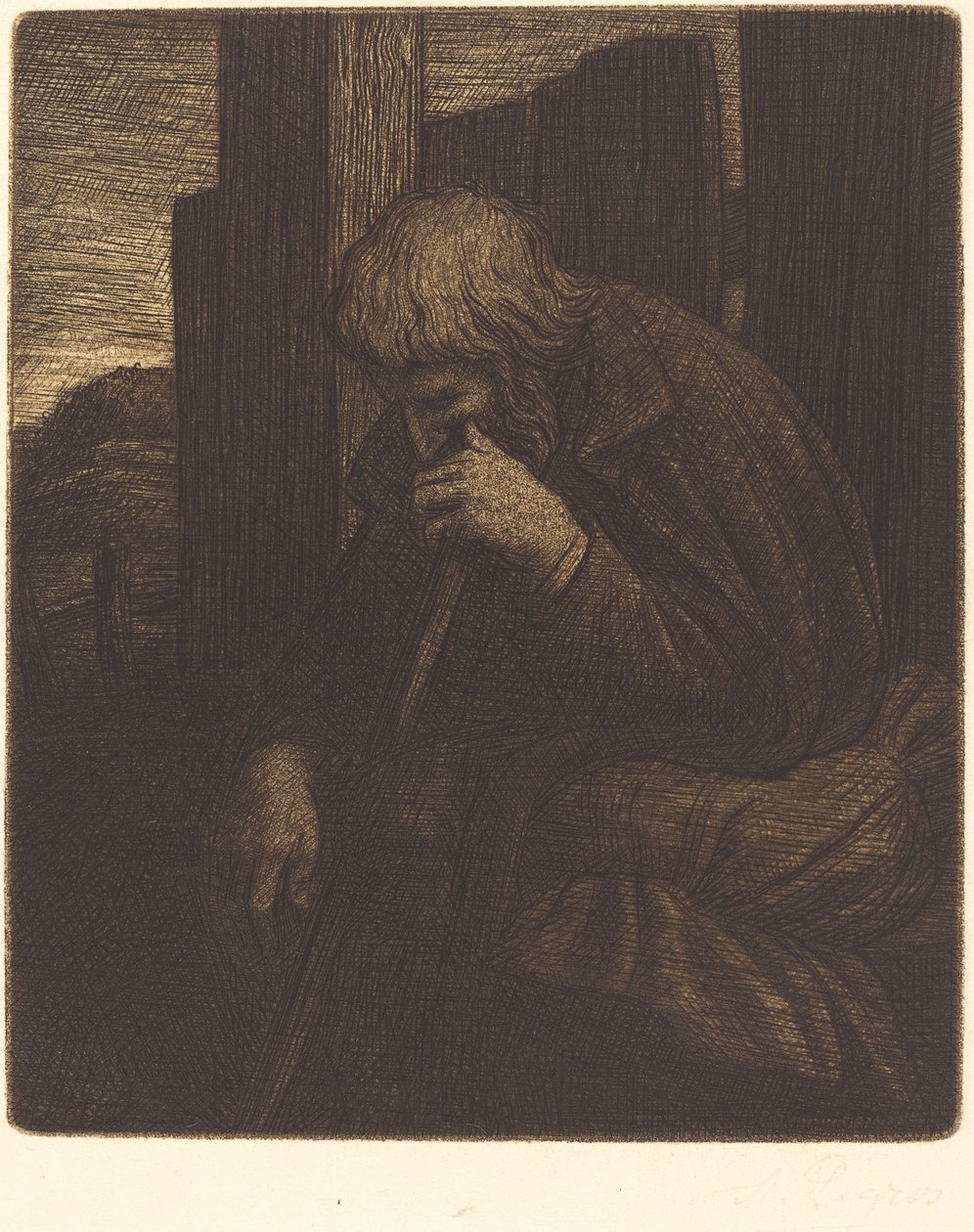 Tänkare (Tänkaren) av Alphonse Legros
