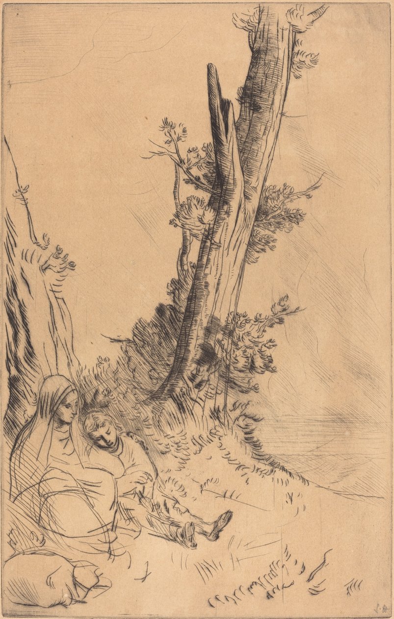 Resande som vilar Resenärer som vilar. av Alphonse Legros